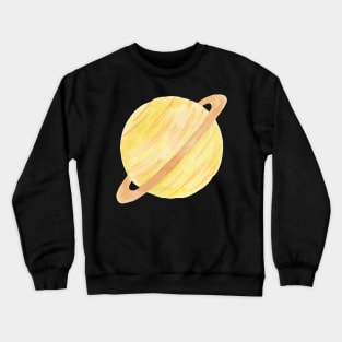 Saturn Planet Watercolor Crewneck Sweatshirt